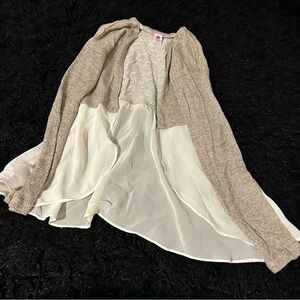 Size 14 Cardigan with Sheer Bottom Half B3